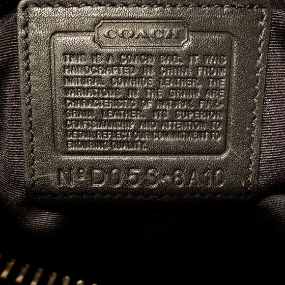 Coach Soho Leather Mini Boston Black Bag 8A10 Bowling Tote Satchel Handbag Y2K - Picture 10 of 16